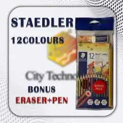 staedler colour pen 12 colour . + bonus