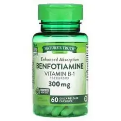 Benfotiamine Vitamin B1 300mg 60caps NATURES TRUTH