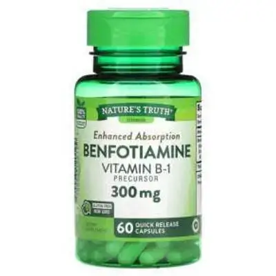 Benfotiamine Vitamin B1 300mg 60caps NATURES TRUTH