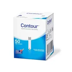CONTOUR blood glucose test strips 50