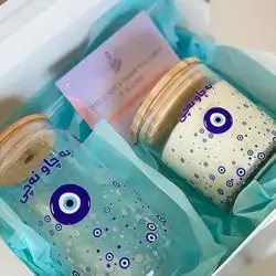 Ice coffee glass +Candle Set