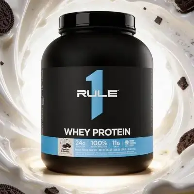 Rule 1 Whey Protein – cookies and cream 64 servings