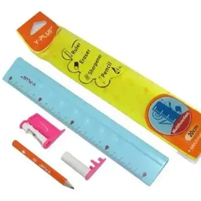 Y.PLUS 20 CM RULER 4 IN 1