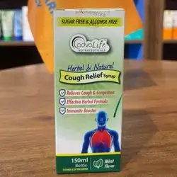 advalife herbal & natural cough relief syrup relieves cough & congestion , effective herbal formula , immunity booster 150ml mint flavor