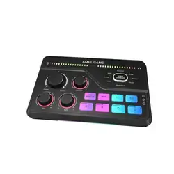 FIFINE AmpliGame SC8 Gaming Audio Mixer with RGB