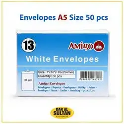 Envelopes white small  ,7x10 cm,50pcs