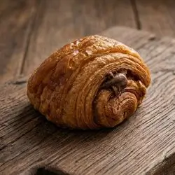 mini beown sourdough chocolate croissant