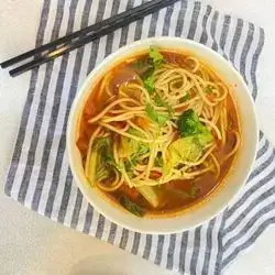 Vegetables Noodles Soup