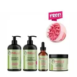 SET MIELLE (SHAMPOO+CONDITIONER +MASK+OIL+ WITH FREE SCALP MASSAGER )