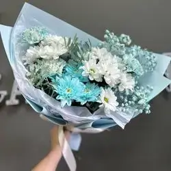 Blue & White Flowers Bouquet