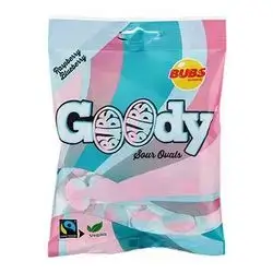 Bubs Goody Bluerasp Sour Ovals (Vegan)