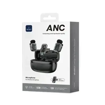 WiWU Dual Wireless Lavalier Microphone Wi-WM008