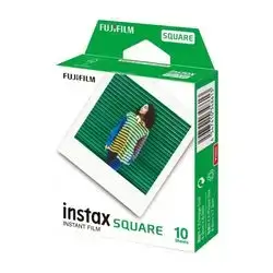 Fujifilm Instax Square Instant Film 10-Sheet Pack White Border 1:1 Aspect Ratio