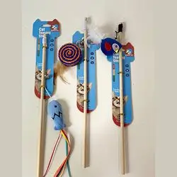 Packaged Cat Toy Wand Set
