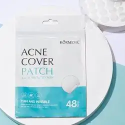 //KORMESIC Korean Acne Cover Patchرقعة تغطية حب الشباب الكورية من كورميسيك، رقعة غير مرئية وصديقة للبشرة للشفاء السريع وعلاج البقع | مقاومة للماء وجيدة التهوية للاستخدام ليلا ونهارا | لجميع انواع البشرة للعناية بحب الشباب