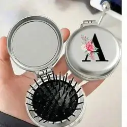 Cute And Creative Folding Airbag Comb Mini Portable Mirror Comb