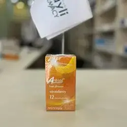 Actual Condom Fruit Pleasure Strawberry 12 Condoms