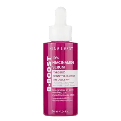 B-BOOST 10% Niacinamide Serum Targeted Sensitive Blemish And Dull Skin 30ml _ NINE LESS