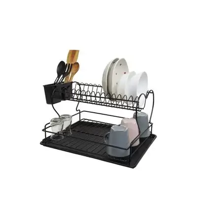 Dish Drainer (Two Tier,Cutlery Holder Back)