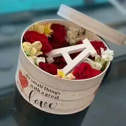 Box Of Flowers And Letters