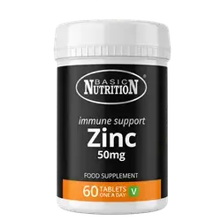 Zinc 50mg Immune Support 60 Tablets _ BASIC NUTRITION
