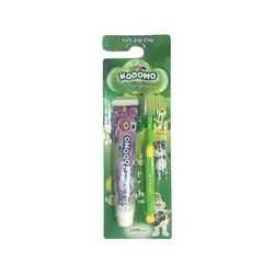 Kodomo Zig Zag Kids Toothpaste And Brush 2 In 1 Soft