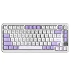 ATTACK SHARK X85 PRO Tri-mode Gasket Mechanical Keyboard - lavendar blueberry switch