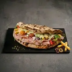 Mortadella Pizza Sandwich