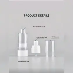 1pc 30ml Vacuum Bottle Mist Toner & Lotion Containers, Refillable Cosmetic Travel Accessories, Vacuum Travel Bottle Set With Pump Spray Bottles For Toner, Lotion, Empty Bottles.