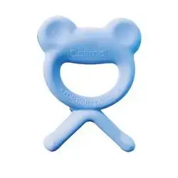 3D Rubber Teether (+4) - Blue