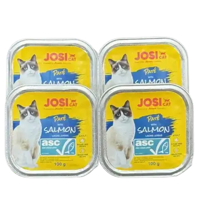 JosiCat Pate with Salmon Adult(pieces 4)