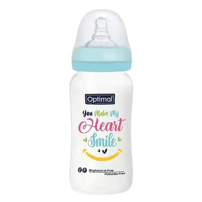 P.P Wide Neck Feeding Bottle 2 From 6-18 Months BLUE 300ml OPB-1030 _ Optimal