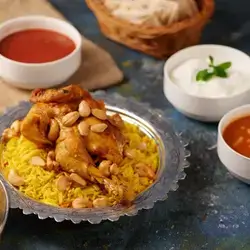 Mansaf With Beans And Salih ( Chicken )