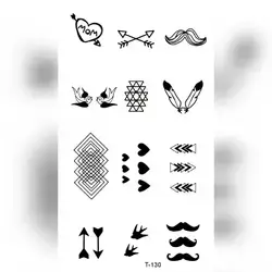 1 Sheet mini heart arrow temporary tattoo quality fake tattoos
