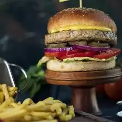 Grilled Chicken Burger with Cheese