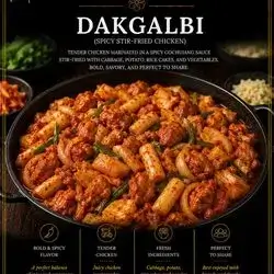 Dak Galbi With Rice For 1 Person