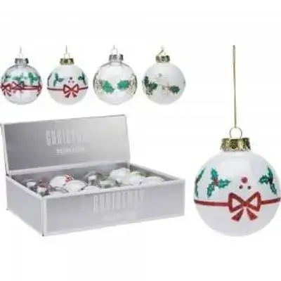 Koopman Xmas Ball 80Mm Deco 2Ass Desig