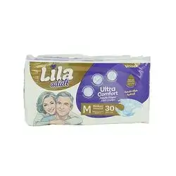Lila Adult Unisex Ultra Comfort Medium 85 Cm X 125 Cm 30 Pcs