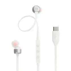 JBL Tune 310C USB-C Wired In-Ear Earbuds - White