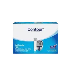 Blood Glucose Test Strips 2 packs × 50 Strips _ Contour