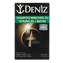 Shampoo Minoxidil Vitamin B5 + Biotin 200ml _ DENIZ