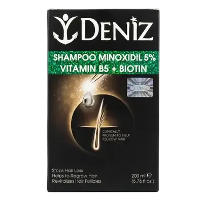 Shampoo Minoxidil Vitamin B5 + Biotin 200ml _ DENIZ