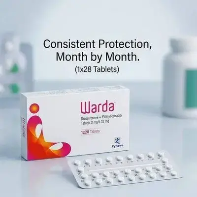Warda (Drospirenone + Ethinyl estradiol Tablets 3 mg/0.02 mg)