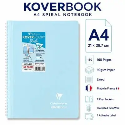 Notebook ,French ( A4) Size,160 pages.