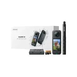Insta360 X4 8K 360 Action Camera – Adventure Kit (Invisible Selfie Stick & Spare Battery)