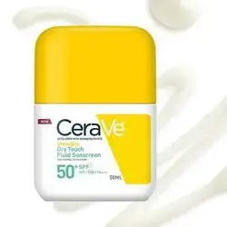 cerave invisible dry touch fluid spf 50 sunscreen 50ml original