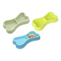 Bone-Shaped Pet Bowl - Assorted Colors