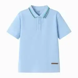 Balabala Boy Lapel Short-Sleeved T-Shirt - 15 Years