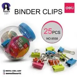 Binder Clips-deli (8558) 25pccs