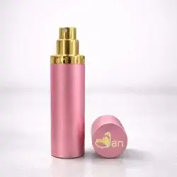 Empty pearl light pink perfume bottle 10ml